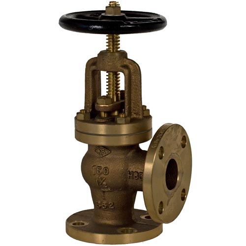 Class 150 Bronze Angle Valve, Bolted Bonnet - OS&Y, Regular