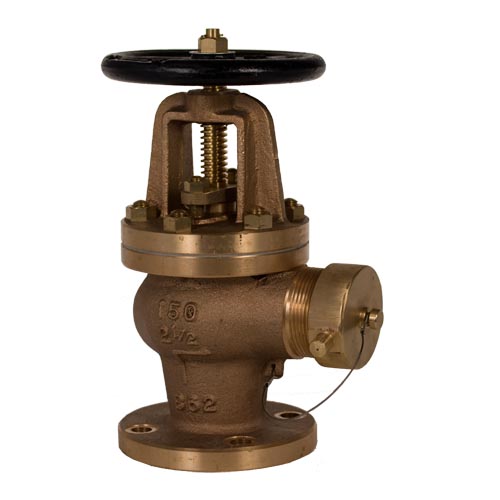 Class 300 Hose Angle Valve, Bolted Bonnet - NST Threaded
