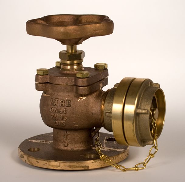 PN 16 Bronze Fire Hose Valves, Angle Pattern - Storz System Valve