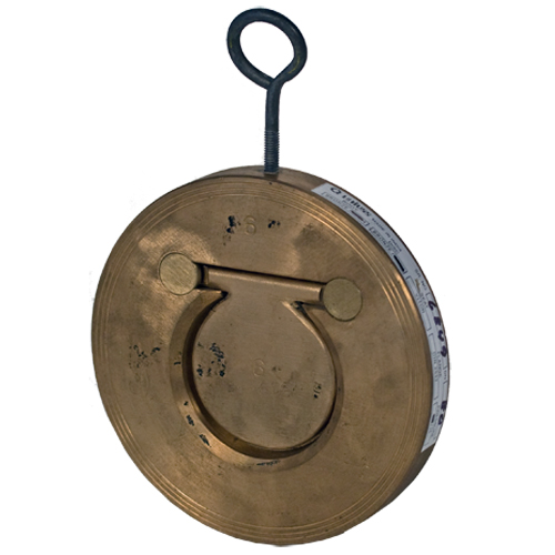 PN 16 Swing Check Valves, Wafer Style Short, Bronze Valve