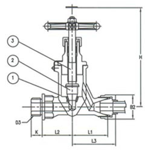 F7329 40K Forged Steel Globe Valve