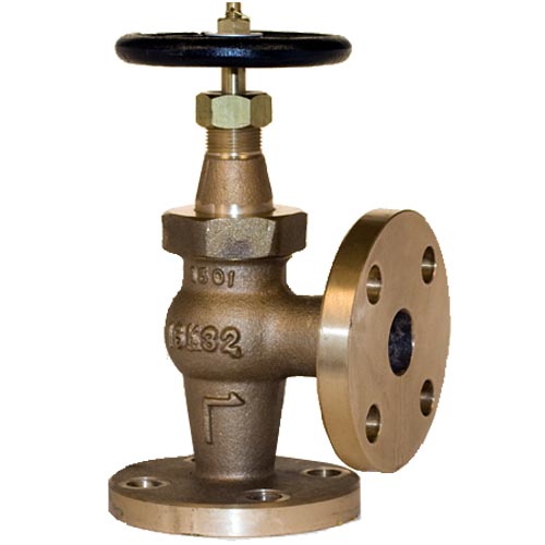 F7349 16K Bronze Angle Valve - Union Bonnet