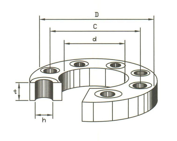Flat Faced Slip-On Flanges DIN PN10 Steel - Image 2