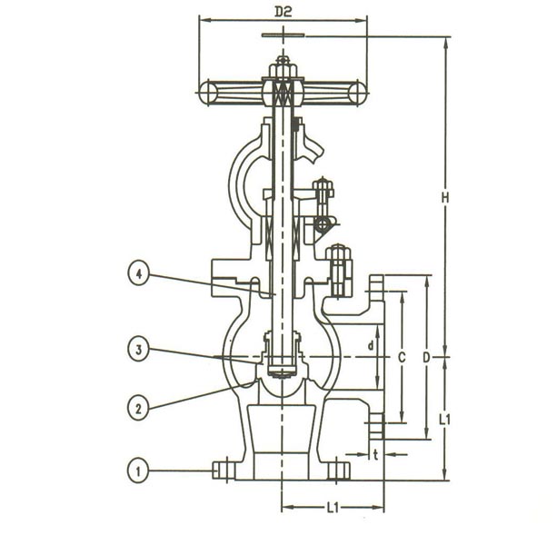 F7318 40K Cast Steel Angle Valve