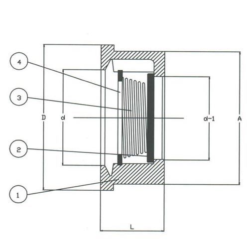 Wafer Disc Check Bronze Valve