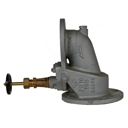 PN 10 Cast Steel Storm Angle Pattern Valve