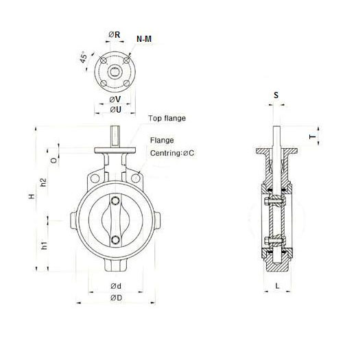 Series 58 Teflon Lined Valves DIN PN16