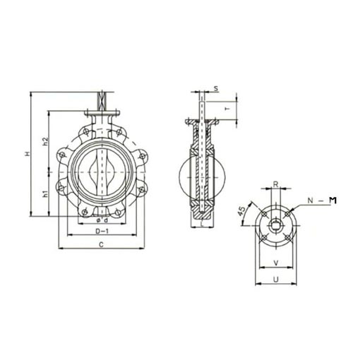 Series 52 Full Lug Valves DIN PN10