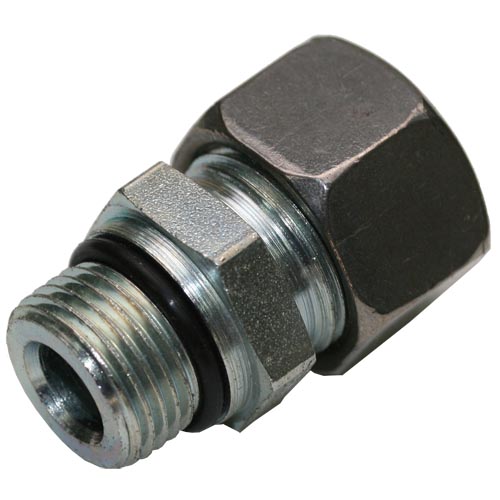 Male Stud Coupling with O-Ring Thread UNF/UN-2A - Equipped B3 Ring