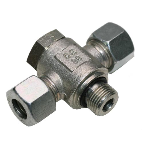 Banjo Tee Coupling with Allow Screw and Elastomer Seal Thread Metric Parallel - Equipped B4 Ring