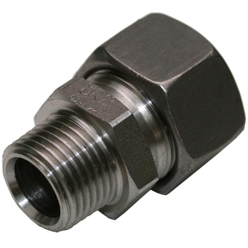 Male Stud Coupling Thread BSP Taper - Equipped B3 Ring