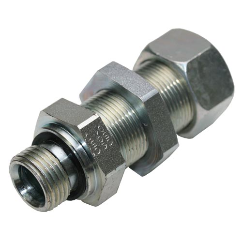 Bulkhead Connection with Elastomer Seal Thread BSP Parallel - Equipped B3 Ring