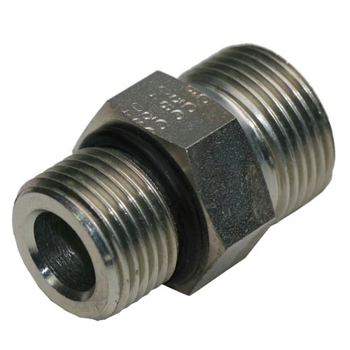 Male Stud Coupling with Elastomer Seal Thread Metric Parallel