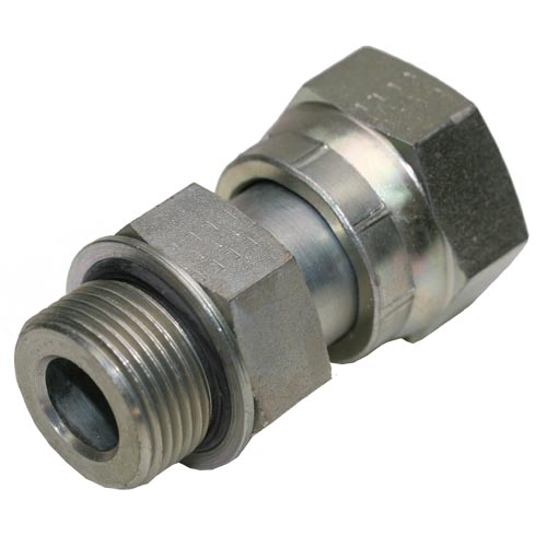 Male Stud Coupling with O-Ring Crimped Nut and Washer Thread BSP Parallel