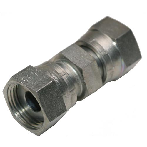 Straight with Double Crimped Nut Coupling