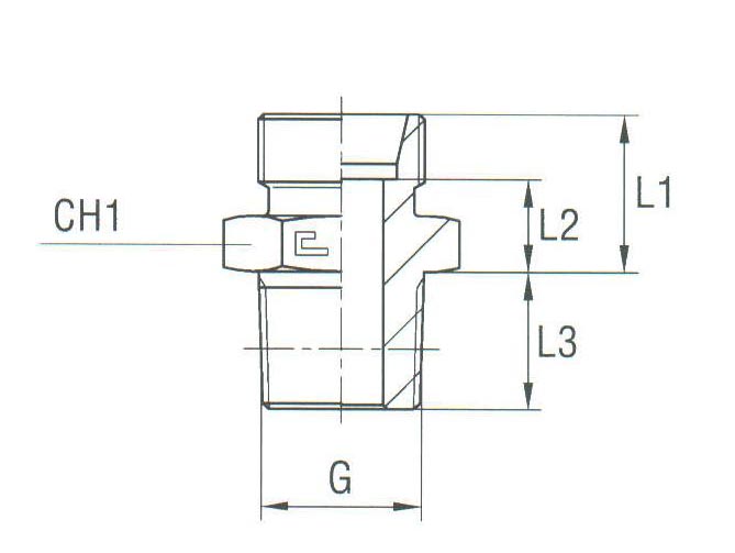 Male Stud Coupling Thread BSP Taper - Body Only - Image 2