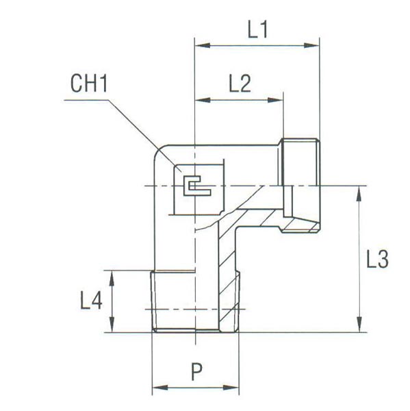 Male Stud Elbow Thread NPT - Body Only - Image 2