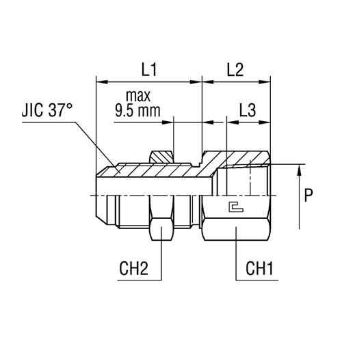 Female Bulkhead Connection Thread NPT - Standard Body