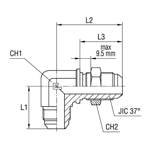 Bulkhead Elbow - Standard Body