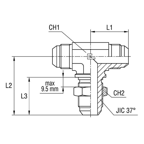 Bulkhead Branch Tee - Standard Body