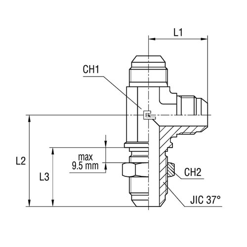 Bulkhead Barrel Tee - Standard Body