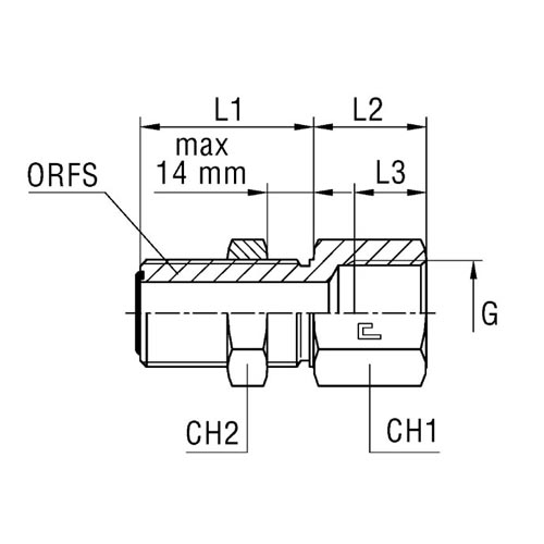 Female Bulkhead Connection Thread BSP Parallel