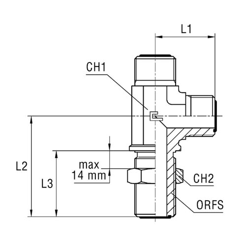 Bulkhead Barrel Tee