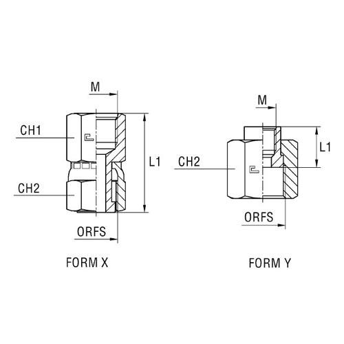 Adjustable Female Gauge Coupling Thread Metric Parallel
